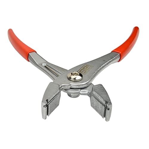 IAG Multi-Directional Hose Clamp Pliers, Fuel Line & Radiator Hose Tool | Swivel jaws reach clamps from any angle, made for spring & constant tension clamps, fuel/coolant/radiator hoses, no slip