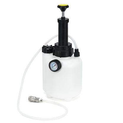 Upgrade 3L Manual Brake Bleeder Kit with 1L Brake Bleed Bottle and 1 Universal Master Cylinder Adapters,Professional Brake Bleeder Fluid Pump Kit Suitable for Most Brake Mast Cylinder Reservoirs - size: 3L+universal adapters
