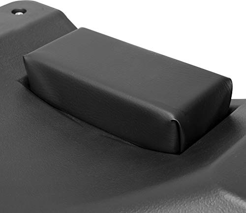 Torin ATRP6240B Blow Molded Plastic Rolling Garage/Shop Creeper: 40" Mechanic Cart with Padded Headrest, Dual Tool Trays and 6 Casters, Black - style: Plastic 40" creeper