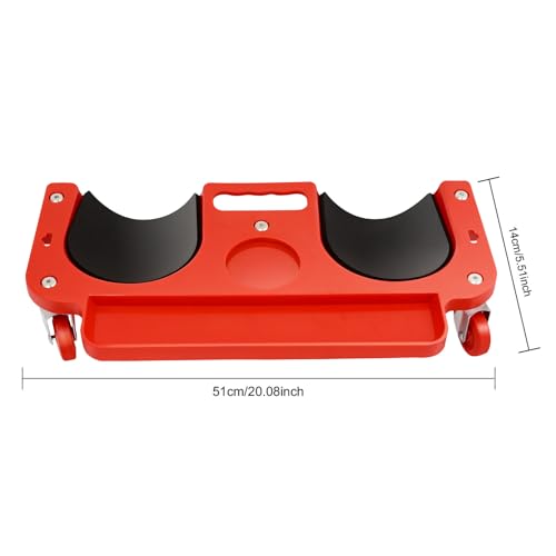 Rolling Knee Pad with Wheels & Tool Tray - Heavy Duty 220lb Kneeling Stool for Flooring, Gardening, Construction - Ergonomic Knee Cushion Mat, Movable Knee Dolly