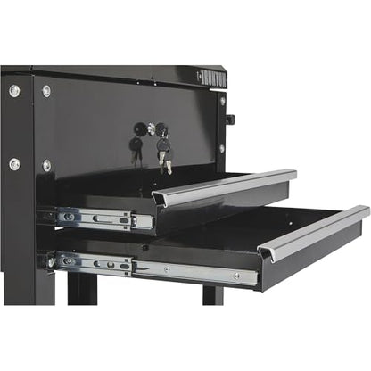 Ironton 28in. 2-Drawer Tool Cart - 30-1/2in.L x 14-1/2in.W x 33in.H, 350-Lb. Capacity - size: 2 Drawer