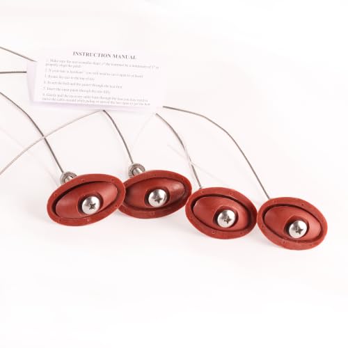 4 Pcs Sidewall Tire Repair Kit: Fixes Common Tire Repair Tool with Heavy-Duty, Kits for ATV, UTV, & Tractor Tires (Red-4pcs) - color: Red-4pcs