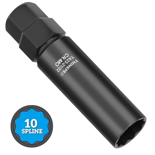 10 Spline Lug Nut Socket,TA23-21/22 10 Spline Lug Nut Key | 10 Point Wheel Lock Key Compatible with Bimecc 10-Spline Lug Nuts,21,22mm Hex Driv 10 Point Lug Nut Key - color: Ta23-21/22
