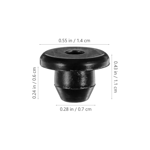 Ipetboom 5Pcs Rubber Floor Jack Plugs Oil Filler Plug Hydraulic Filler Bung Replacement for Hydraulic Horizontal Jack Accessories