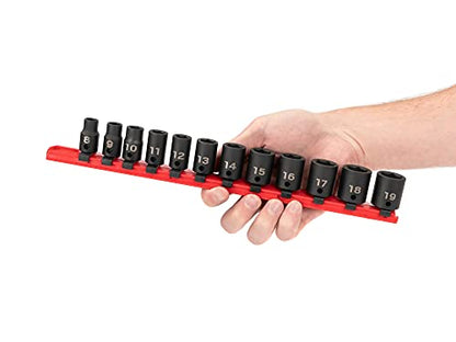 TEKTON 3/8 Inch Drive Impact Socket Set, 12-Piece | SID91102 - size: 12-Piece (5/16-3/4 in.), style: Standard