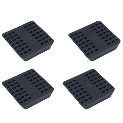 FDXGYH 4 PCS Furniture Wheel Stop Rubber Chair Caster Anti Slip Pads Black Bed Frame Wheel Stoppers Suitable for Rolling Furniture (80 mm) - size: for 8 cm dia wheels