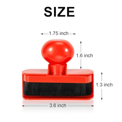 UNIMEIX Tire Shine Applicator Brush Large Vegan Tire Shine Brush with Storage Stand for Vehicles Tire Shine Polish Wax and Car Wash (Red) - color: Red