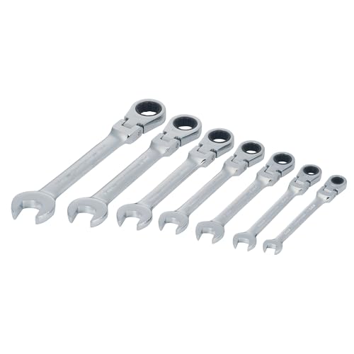 CRAFTSMAN Ratchet Set, 72-Tooth, 180 Degree Flexi Head Design, Solid Chrome Finish (CMMT87009), 7 Count (Pack of 6) - size: 7 Count (Pack of 6)