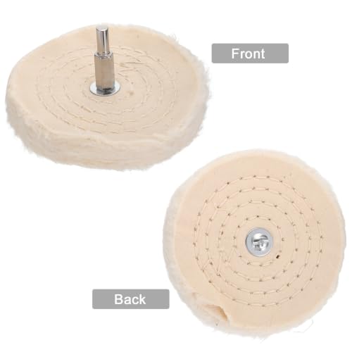 MAGICLULU 10 Pcs Polishing Wheel Kit for Drill Buffing Wheels Set with Cone, Column, Mushroom, and T-Shaped Heads for Automotive and Body Repair Polishing