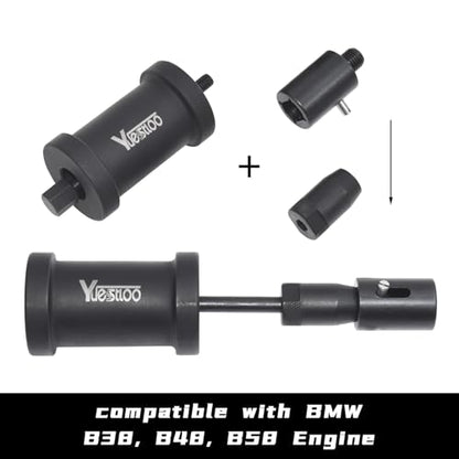 Fuel Injector Removal Tool, Injector Seal Replace Install Kit Fit for BMW | Compatible with BMW N14 N18 N20 N26 N47 N53 N54 N55 N57 N63 S63 B38 B48 B58 with Extended Slide Hammer Screws - size: SET