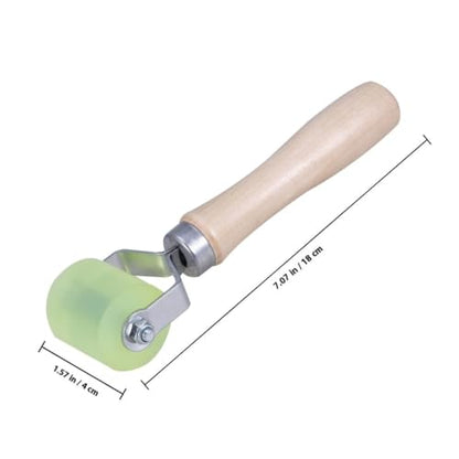 GANAZONO Car Tire Repair Roller Bearing Tool for Tire Patch Repairs with Sturdy Wood and Metal Construction Labor-saving Design Ensures Good Adhesion