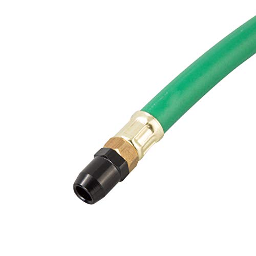 STEELMAN 75052 Straight Chuck Tire Inflator with Built-in Gauge and Green 12-Inch Hose - color: Green