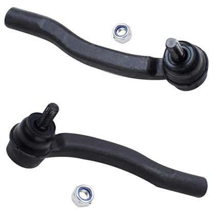 Detroit Axle - AWD Front Steering Knuckles & Wheel Hub Bearings + Outer Tie Rod Ends Replacement for 2004-2010 Toyota Sienna - size: 4SU48679/Kit