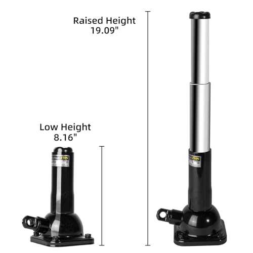 Car Jack 2 Ton and Jack Stand in One, 4000 lb Capacity, Off-Road Use (8.16" - 19.09") Screw tire Jack fit Ford F150 Chevy Silverado Doge Ram Toyota Land Cruiser Prado
