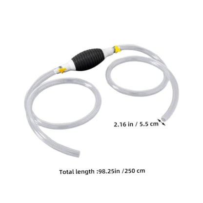 Cabilock Portable Gas Siphon Pump Kit for Fuel Transfer Manual with Hose for Automotive Use Durable Construction Easy Operation for Cars Trucks