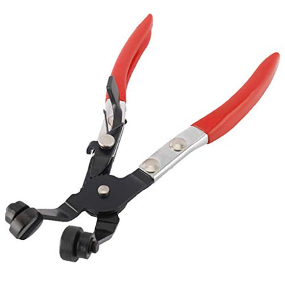 Auto Vehicle Tools Hose Clamp ClipTools,45° Angle Flat Belt Hose Clamp Pliers, Use in narrow locations for Car Coolant Fuel Oil Water Pipe Repair Tools (45° Angle-Bent Pliers) - style: 45° Angle-Bent Pliers