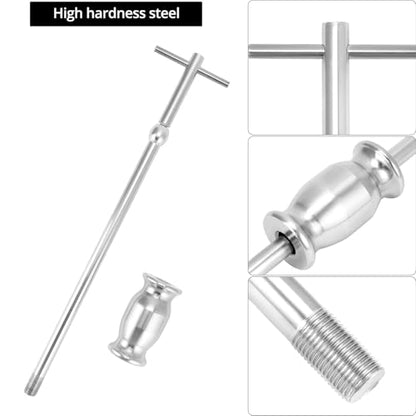 QWORK 3 Jaw Gear Bearing Slide Hammer Puller Set - Universal Internal & External Gear & Pulley Puller for Automotive Maintenance, Efficiently Removes Gears, Bearings, Grease Retainers, Oil Seals