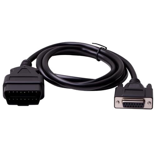 Original Main Cable Replacement OBDII OBD2 Fit for Launch X431 CRP129 CRP123 Creader VII+ Creader VIII Diagnostic Extender Connector Cable Scanner Code Readers Scan Tools Accessories 16 Pin Black