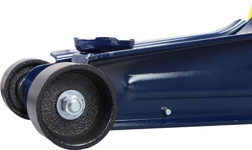 TCE 2.5 Ton Hydraulic Low Profile Trolley Floor Jack with Single Piston Quick Lift Pump, Lifting Range 3.3"-14.9", Blue - size: 2.5 ton trolley jack