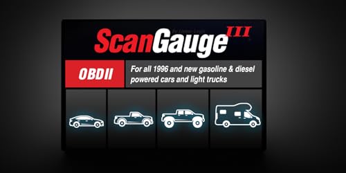 ScanGauge 3 Touch Screen OBD2 Scanner, Digital Gauges & Trip Computer SG3 | Digital Gauges, WiFi Updates, SG3