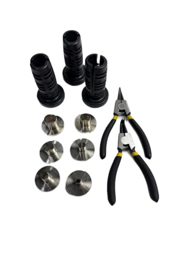 Air Hose Removal Tool Set for Volvo and Euro Trucks 6-16mm Stainless Steel 88800414 JD006-1 JD006-2 JD006-3 (Split-Type air Hose Removal Tool + Pliers) - size: Split-type air hose removal tool + pliers