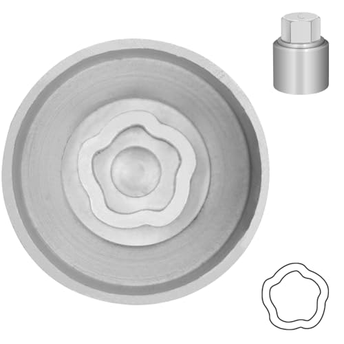 Type C Wheel Locking Nut Key for Land Rover, Lug Nut Removal Tool | Wheel Lock Nut Socket Adapter, Anti-Theft Lug Nut Removal Tool, Anti-Theft Screw Remover, Repair Tool, Tyre Fitting, garage - size: Socket C