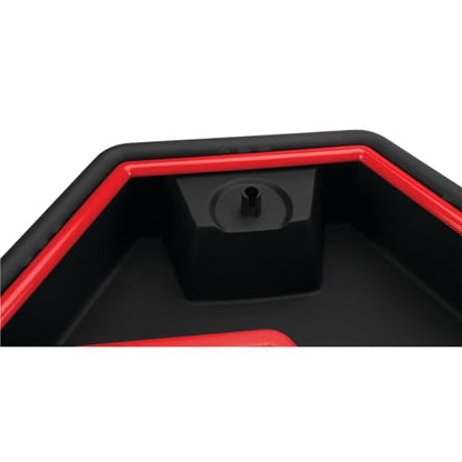 Performance Tool W4074 2 in 1 Drain Pan and Tool Caddy - Conveniently Collects Oil and Organizes Tools for Automotive Repairs - style: 2 In 1 Drain Pan Tool Caddy