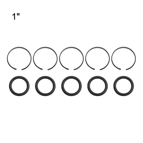 5 Sets Pneumatic Wrench Socket Retainer Rings with O-Rings for 3/8" 1/2" 3/4" 1" Air for Impact Wrenches, Metal Replacement Parts(1 inch) - color: 1 inch
