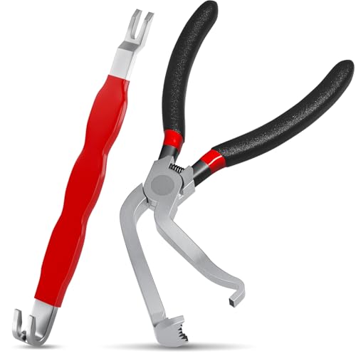 Electrical Disconnect Pliers 37980 60Degree Automotive Electrical Connector Disconnect Pliers Separator Long Spark Plug Disassembly Pliers Fuel Line Disconnect Remove Tool Pliers - color: 1* Black 60 Degree