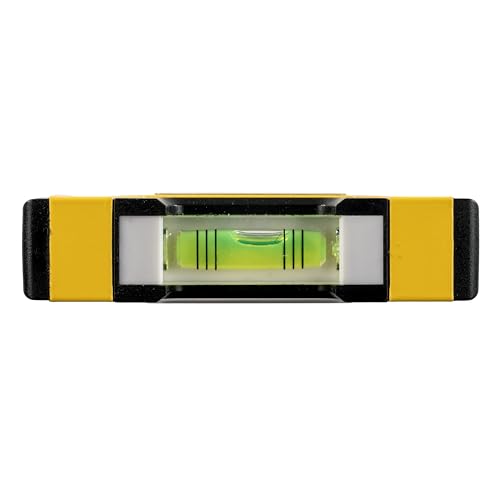 Large Magnetic Torpedo Level - Oversized Horizontal Bubble Vial - Durable Aluminum Frame with Strong Magnet Base for Automotive Alignment - size: Magnetic Torpedo Level