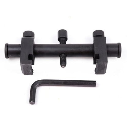 Ribbed Drive Pulley Puller Universal Carbon Steel Crankshaft | Remover Tool with Hex Allen Key Adjustable Auto Repair Tool for Air Conditioning Units Water Pumps