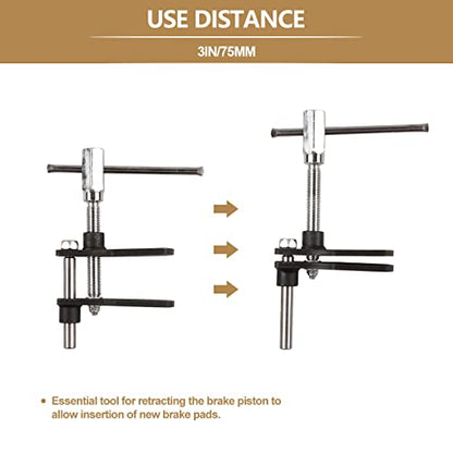 Disc Brake Piston Pad Spreader Removal Tool Motorcycle Brake Calliper Compressor Tool - size: Duck Feet Style
