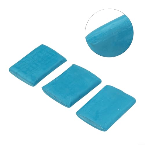 3PCS Blue Clay Cleaning Bar for Car Detailing, Fine Grade Auto Paint Decontamination Mud Remover for Rust Oil Stains on Body Glass