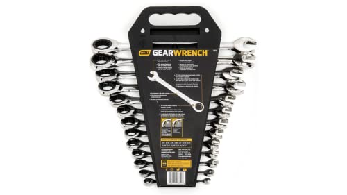 GEARWRENCH 13 Piece 12 Point Ratcheting Combination Wrench Set SAE | 9312 - size: One Size, style: 13 Piece SAE