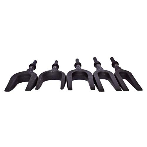 Mayhew Tools 31940 Pneumatic Separating Fork, 5-Piece Set, Black Oxide Finish - size: 5 Piece Set