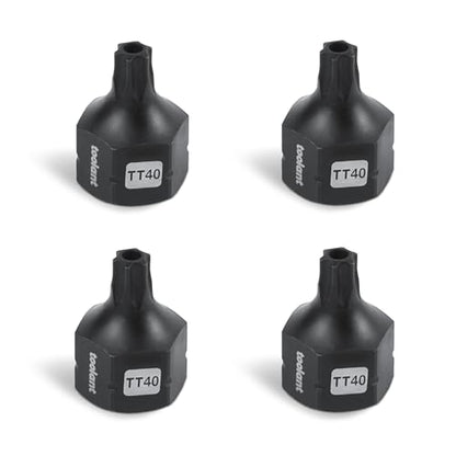 toolant 3/8" drive TT40 impact torx bit socket set 4PCS, Torx Drive, S2 Steel Air Drive Torx Socket set,Impact Grade，Anti-Roll Design - size: 3/8" drive - TT40 - 4 PCS