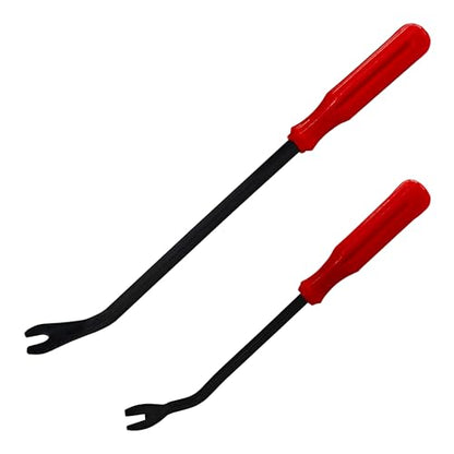2PCS Plastic Fastener Remover Clip Removal Tool, Car Trim Removal Tool, Fastener Remover Pliers for Automotive Door Panels, Window Trim, Upholstery, Dashboard, Emblems - size: 9” + 12”