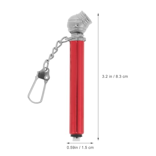 Mini Metal Tire Pressure Gauge Pen with Tread Depth Gauge and Built-in Deflator Valve for Cars and Bikes