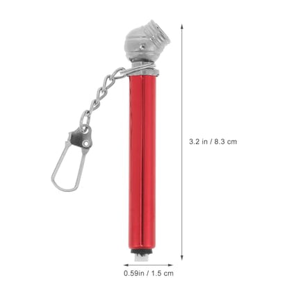Mini Metal Tire Pressure Gauge Pen with Tread Depth Gauge and Built-in Deflator Valve for Cars and Bikes