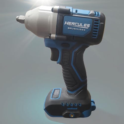 20V Brushless Cordless, 3/8 in. Compact, 4-Mode Impact Wrench with Friction Ring – Tool Only - Compatible with Hercules