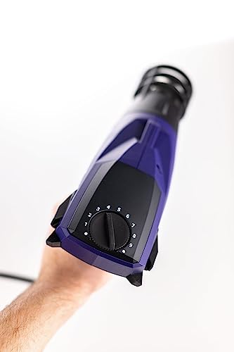 WELDY - HG 330-S Heat Gun - Car Wrap Kit - Light Weight- High Performance - Nozzle Heat Protection Device - 16 Ft Cord - Air Intake Guards - Adjustable Heat Dial