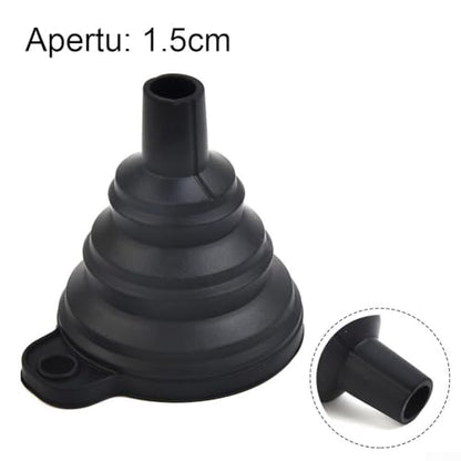 Flexible Automotive Funnel Set for Oil Change - Bendable Silicone Spout for Gas Diesel Coolant Transfer - No Spill Design 7.5cm