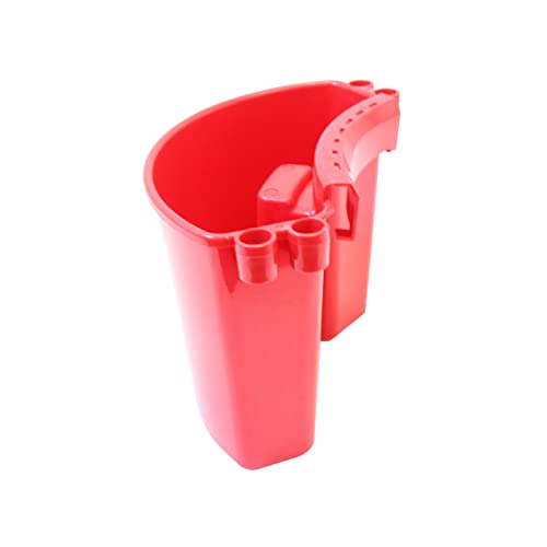 Car Detailing Bucket Organizer - Portable Auto Wash Bucket with Tool Hanger, Red
