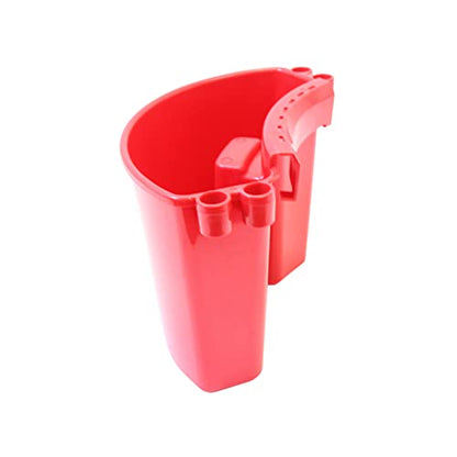 Car Detailing Bucket Organizer - Portable Auto Wash Bucket with Tool Hanger, Red