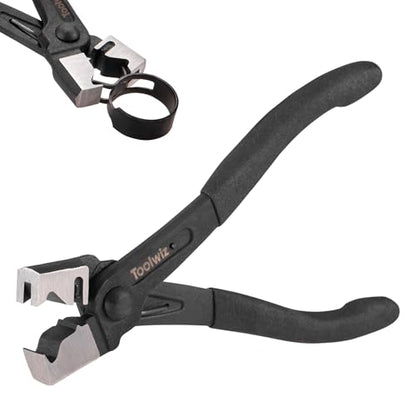 Toolwiz Clic & Clic-R Type Hose Clamp Pliers, CV Boot Clamp Tool | Radiator Spring Collar, Automotive Maintenance Tools, for Fuel Line, Silicone Vacuum Hose, Air Tube, Water Pipe - style: 1Pcs Clic-R Type Hose Clamp Pliers