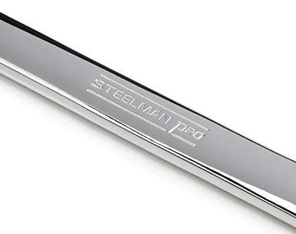 Steelman Pro 13-Piece SAE 6-Point Combination Wrench Set, 1/4, 5/16, 3/8, 7/16, 1/2, 9/16, 5/8, 11/16, 3/4, 13/16, 7/8, 15/16, and 1-inch Sizes, Full Polish Chrome - size: 13-piece SAE Set