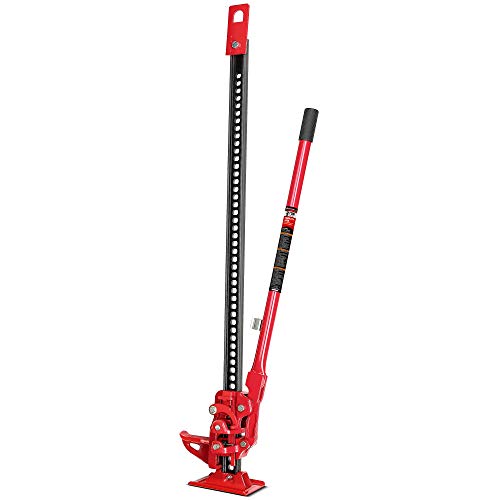 Powerbuilt 8-Inch Ratcheting Off Road Utility Farm Jack, 3 Ton (6,000 lb) Capacity Utility High Lift Farm Jack, Lift Range: 5-1/4" to 34-1/2", for Tractor Truck SUV -647587 - size: 3 Ton, Farm Jack
