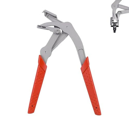 Car Clip Pliers Trim Removal Tool, Spring-Loaded Fastener Rivet Remover, Damage-Free Auto Door Panel & Interior Exterior Trim Disassembly Tool, 17-4 Stainless Steel (Red)