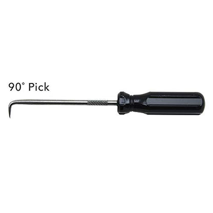 Ullman PSP-4 Steel Pick and Hook Set, 5-1/16" Length, 4pcs - style: High Carbon Polished Steel Hook and Pick Set with Screwdriver Handle