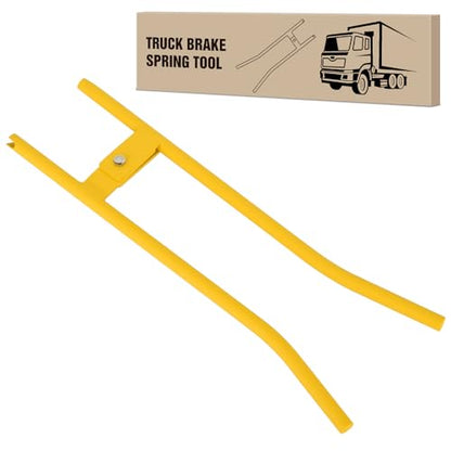 GOOACC Truck Brake Spring Tool LT890 Heavy Duty Truck Brake Spring Slack Adjustable Tool Anchor Pin Spings Installer for Semi Trucks Brake Spring Pliers Air Drum Brake Shoe Spring Tools LTI 890 Yellow - color: Truck Brake Spring Tool Yellow